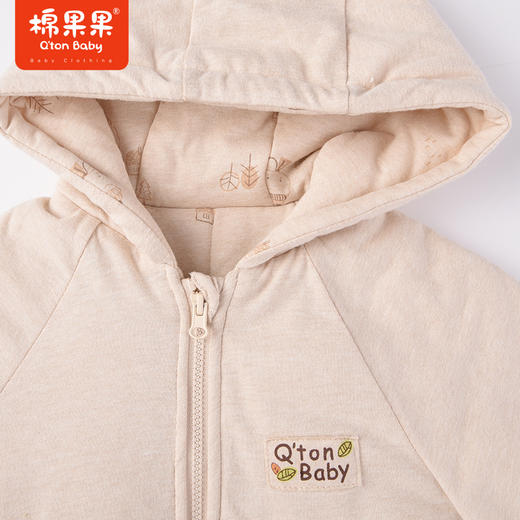 商场同款棉果果冬季男女童外穿连帽铺棉对开连体衣夹棉爬服M401722822685 商品图2