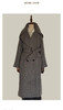 Famecoco范可儿毛呢外套显瘦中长款呢子大衣F198AC126 商品缩略图5