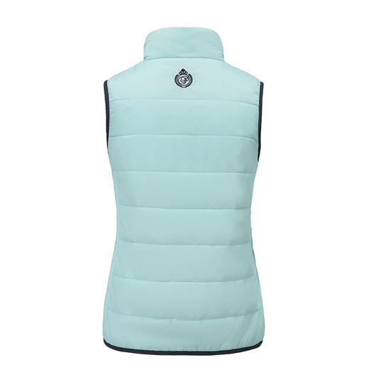 BLW-306B(PROSIMON高尔夫秋冬女清新色不对称绗线棉马夹） 商品图1