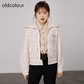 oldcolour2021秋商场同款气质小香风短款长袖外套女N34041480