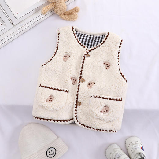 【保暖防寒 柔软舒适】秋冬韩版儿童马甲羽绒棉轻薄洋气小孩保暖外穿坎肩马甲男童潮上衣 商品图2