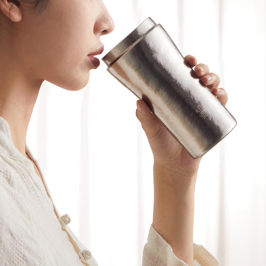 保鲜12h 茶水不变质 | 鸣盏 纯钛泡茶保温杯 茶水分离办公茶具钛杯MZ8007[福利品] 商品图6
