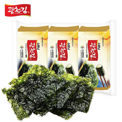 45g 广川 传统调味海苔9连包 （5g×9）紫菜包饭拌饭即食海苔片 商品图0