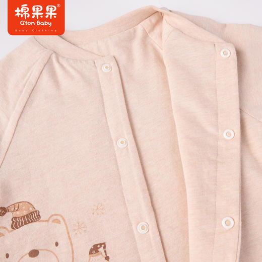 棉果果专柜同款冬季彩棉夹棉铺棉对开连体衣M401722822684 商品图3