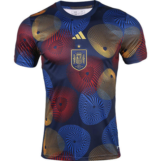 ADIDAS/阿迪达斯FEF PRESHI西班牙队热身足球短袖球衣HF1421 商品图4