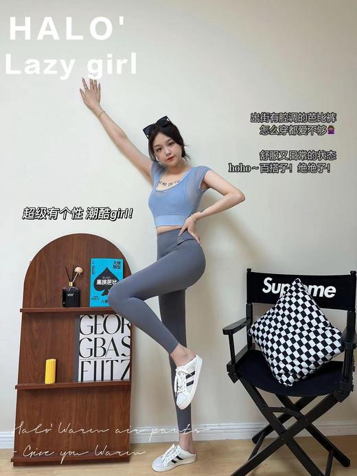 （清仓现货）【社群供T】A30黑桃芭比裤秋季无T档防尴尬高腰收腹提臀瑜伽裤 商品图6