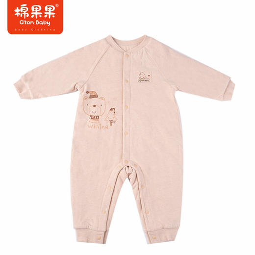 棉果果专柜同款冬季彩棉夹棉铺棉对开连体衣M401722822684 商品图1