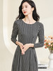米思阳2024秋季新款优雅气质针织印花连衣裙收腰显瘦中长裙3172 商品缩略图1