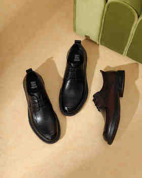 西村名物2022新款一脚蹬男单鞋男鞋真皮男士商务皮鞋皮鞋男10821