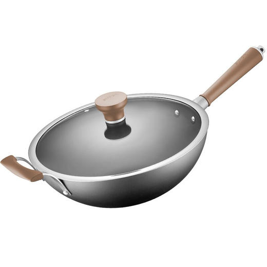 苏泊尔（SUPOR）芯铁Ⅱ二代真不锈炒锅34cm炒菜锅铁锅CC34AC3  34CM 商品图3