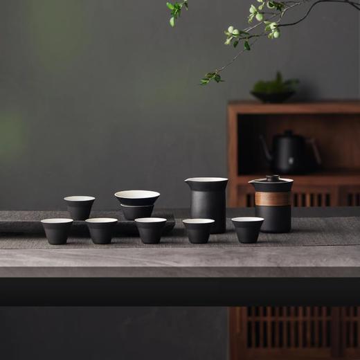 不吸茶性 容易清洗 | 鸣盏 纯手工黑陶功夫茶具十件套MZ8011[福利品] 商品图3