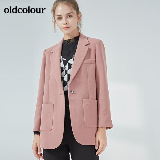 oldcolour2021秋季商场同款时尚百搭通勤西装外套N34048439 商品图3
