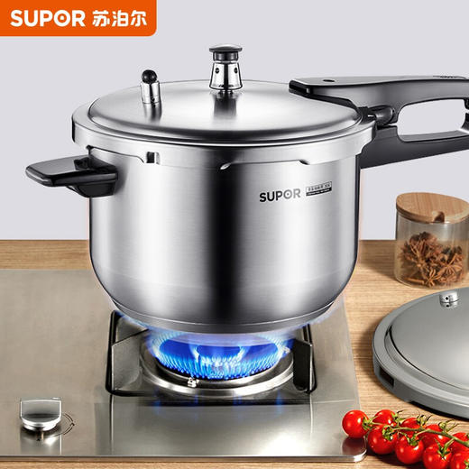 苏泊尔（SUPOR）304不锈钢高压锅22cm压力锅YW223FB1 商品图0
