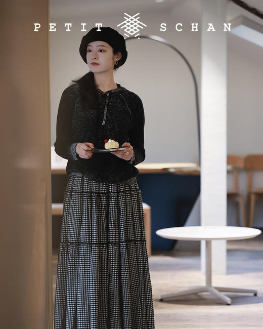 PETIT SCHAN小闪 CLO#052 Dirty Sweater 羊绒棉 印染带帽针织衫 商品图4