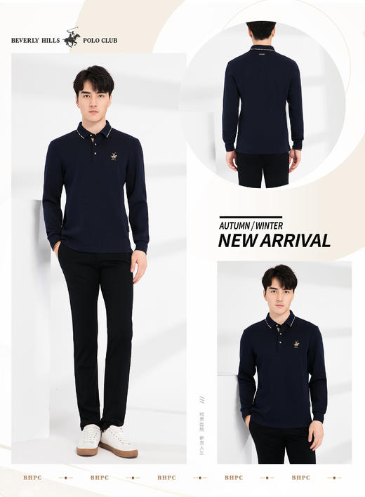 4F比华利保罗 长袖POLO衫 商品图0