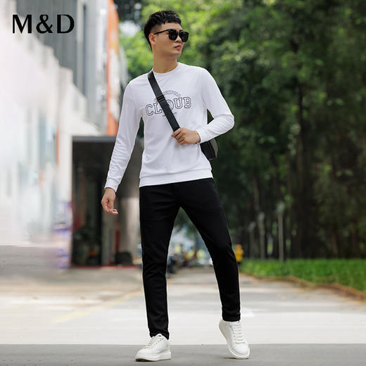 MD名盾运动裤松紧裤休闲裤四面弹宽松时尚修身商务百搭休闲男长裤 商品图0
