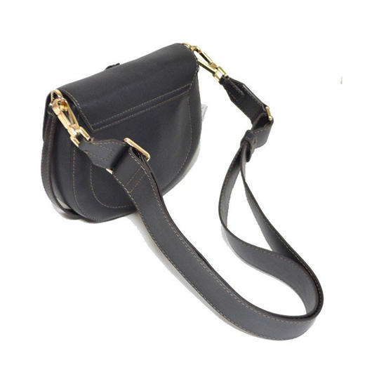 FURLA 芙拉 女士皮革镂空斜挎单肩包 黑色 870575 商品图1