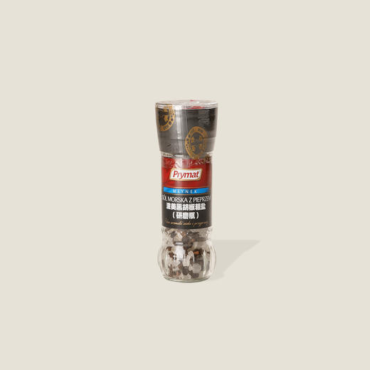 波美黑胡椒粗盐（研磨瓶）80g 商品图0