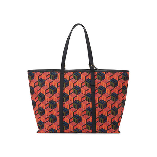 MCM 女士 Patricia 立方形经典logo手提单肩包 橘色 MWPCSCK01 MT001 商品图2