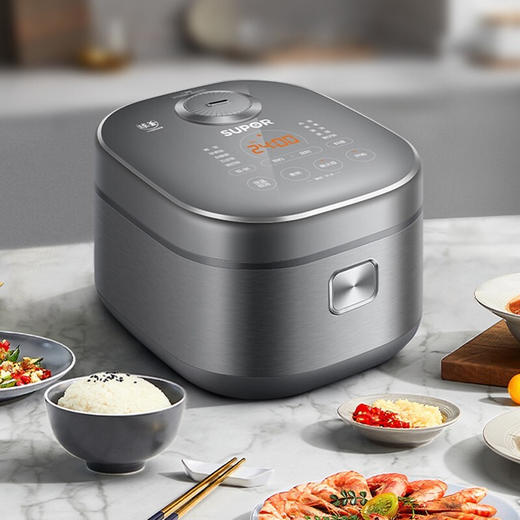 苏泊尔（SUPOR）电饭煲家用智能预约煮粥锅 IH电磁加热 精铁球釜内胆 电饭锅大容量触控操作 5升 SF50HC53 商品图0
