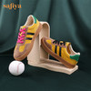 Safiya/索菲娅 2022秋季新品棒球鞋女网红新款百搭休闲绒面透气拼色德训鞋 SF23112429 商品缩略图11