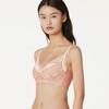 都市丽人自然舒适A杯无磁内衣蕾丝加厚3/4杯文胸三排扣无钢圈LB21G3 商品缩略图1