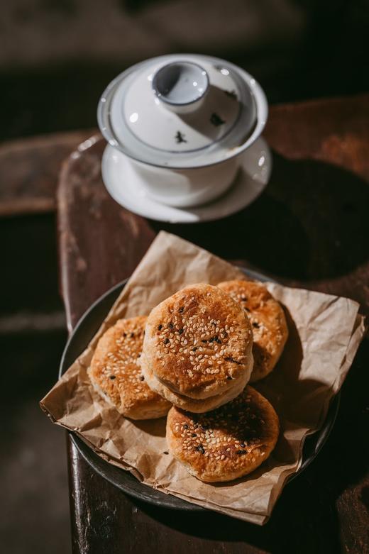72小时发货【留海棠·宫廷桃酥+板栗酥饼】老茶馆的油纸茶点 酥香脆甜 手工现做现发 商品图4