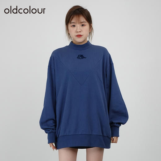 oldcolour春秋商场同款宽松显瘦甜美气质长款卫衣女N34023434 商品图2