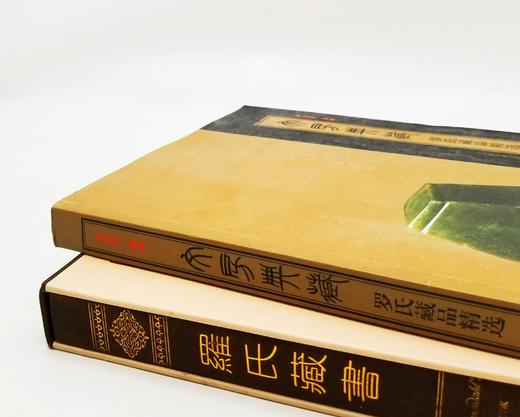 《罗氏藏书》《文房典藏：罗氏藏品精选》，16开，上海古籍2021年版，分别定价580,380，分别售价278,188，品相9成。 商品图1