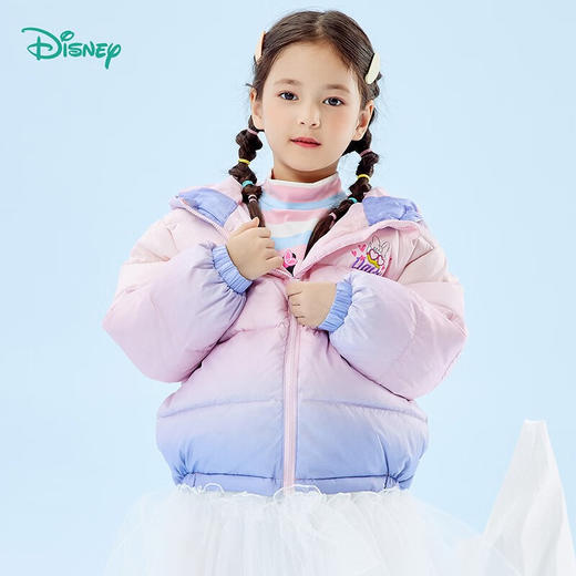 【商场同款】迪士尼童装渐变色甜美女童秋冬保暖羽绒服可爱女宝外出服214DS0271 商品图1