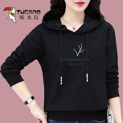 TZW-啄木鸟春秋运动连帽卫衣女 商品图2