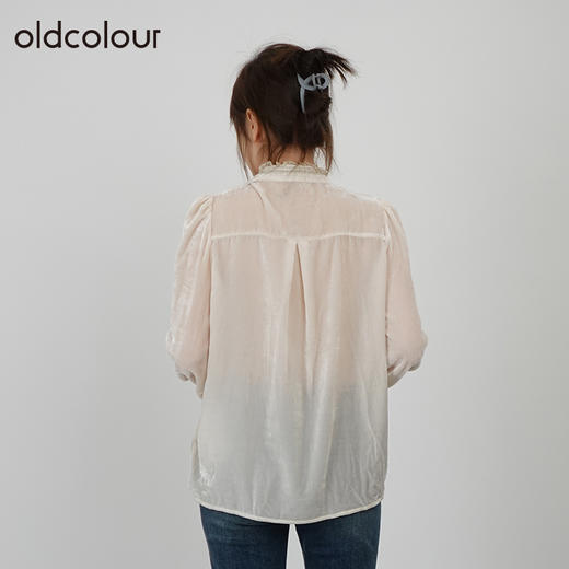 oldcolour2021秋商场同款高级感小众薄款长袖衬衫女通勤N34013476 商品图3