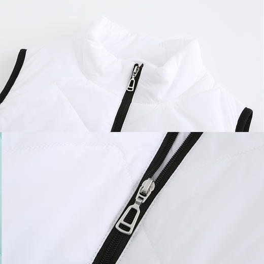 BLW-306A(PROSIMON高尔夫秋冬女清新色不对称绗线棉马夹） 商品图2