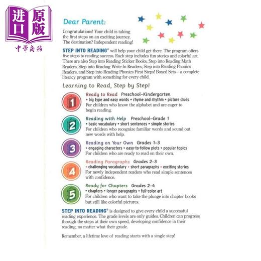 【中商原版】Step into Reading Step 1 I Like Stars 兰登阅读进阶1 我喜欢星星 英文原版 儿童绘本 分级阅读 Margaret Brown 商品图4