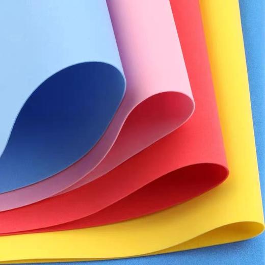 海绵纸手工纸diy蝴蝶结玫瑰花彩色幼儿园主题墙EVA贴画装饰制作材料手工剪纸折纸泡沫纸1张可指定颜色克随机颜色 商品图2