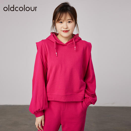 oldcolour商场同款设计感小众休闲减龄宽松遮肉显瘦卫衣女N34023465 商品图2