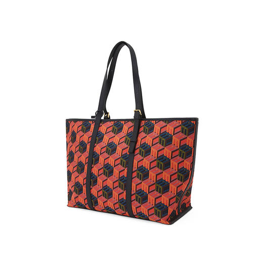 MCM 女士 Patricia 立方形经典logo手提单肩包 橘色 MWPCSCK01 MT001 商品图1