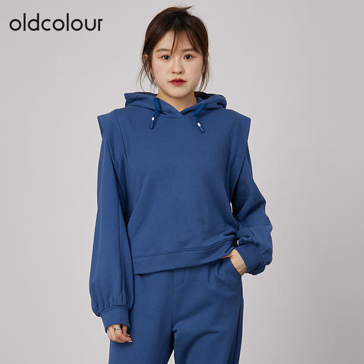 oldcolour商场同款设计感小众休闲减龄宽松遮肉显瘦卫衣女N34023465 商品图0