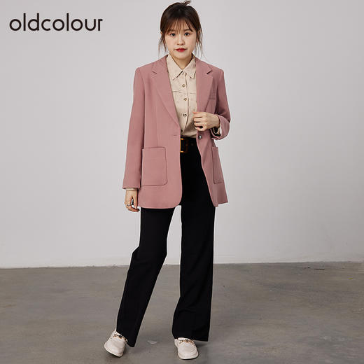 oldcolour2021秋商场同款甜美休闲气质高级感西装外套N34048439A 商品图2