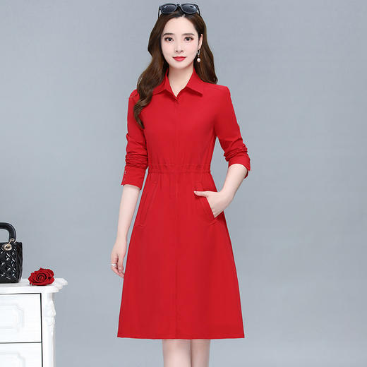 YWE ZYB03简约休闲拼接时尚风衣修身气质外套 商品图0