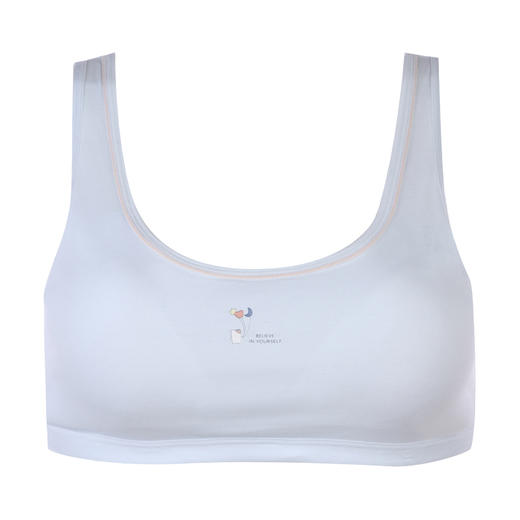 都市丽人少女三步优选成长一阶无尺码内衣棉质超薄夹棉杯少女文胸无排扣无钢圈BB26A2 商品图6