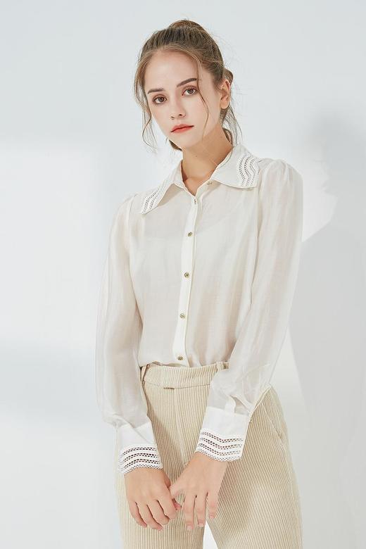 oldcolour2021秋季商场同款通勤百搭长袖衬衫女N34013207 商品图5