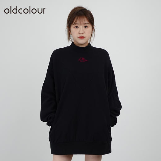 oldcolour春秋商场同款宽松显瘦甜美气质长款卫衣女N34023434 商品图1