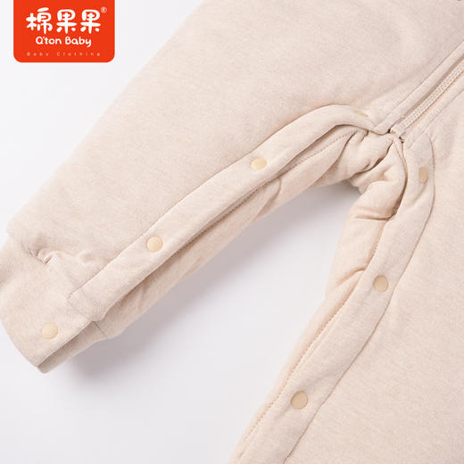 商场同款棉果果冬季男女童外穿连帽铺棉对开连体衣夹棉爬服M401722822685 商品图1