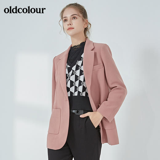 oldcolour2021秋季商场同款时尚百搭通勤西装外套N34048439 商品图4