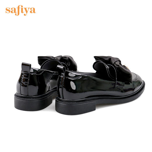Safiya/索菲娅 浅口单鞋2022秋季新款潮趣简约爱心少女蝴蝶结乐福鞋女 SF23112022 商品图8