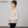 oldcolour2021秋商场同款法式金属感亮片衬衫女N34013475 商品缩略图1