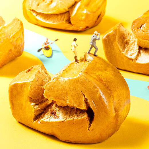 广州酒家 红糖手撕馒头390g*2袋装方便食品早餐包子广式早茶点心 商品图3