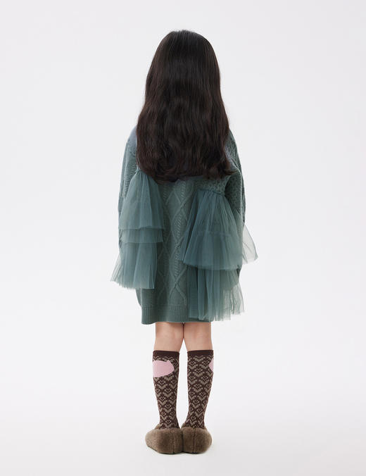 JNBY   22年秋款 棉质兔兔印花长袖毛衫连衣裙  1M9G12110 商品图5