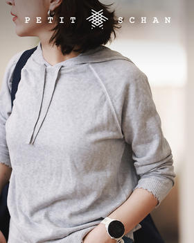 PETIT SCHAN小闪 CLO#052 Dirty Sweater 羊绒棉 印染带帽针织衫